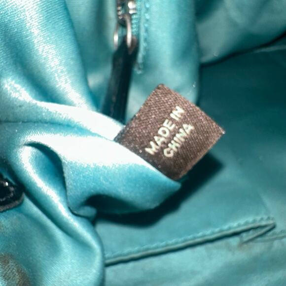 Coach C1089-15790 Black Patent Leather Hobo Shoulder Bag Zip Pocket - Picture 12 of 13